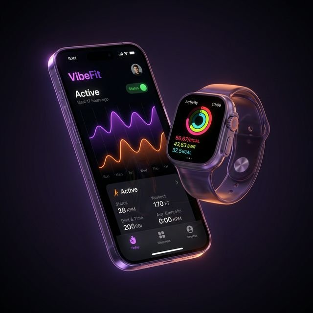 VibeFit App Mockup